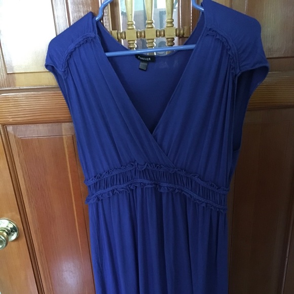 Forever 21 Cobalt blue dress Size L - Picture 2 of 5